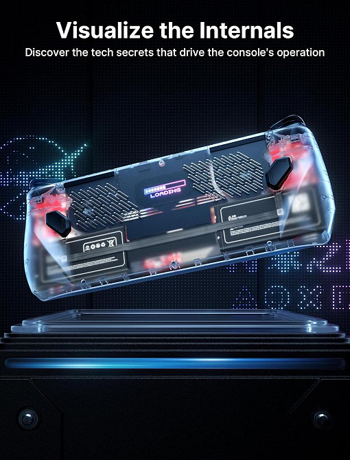 Прозрачная задняя панель JSAUX RGB для ASUS ROG Ally (2023), Clear Edition PC0110, аксессуары для корпуса сменный чехол Киев - изображение 4