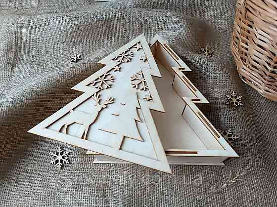 Упаковка для новорічного подарунку Ялинка Ірпінь