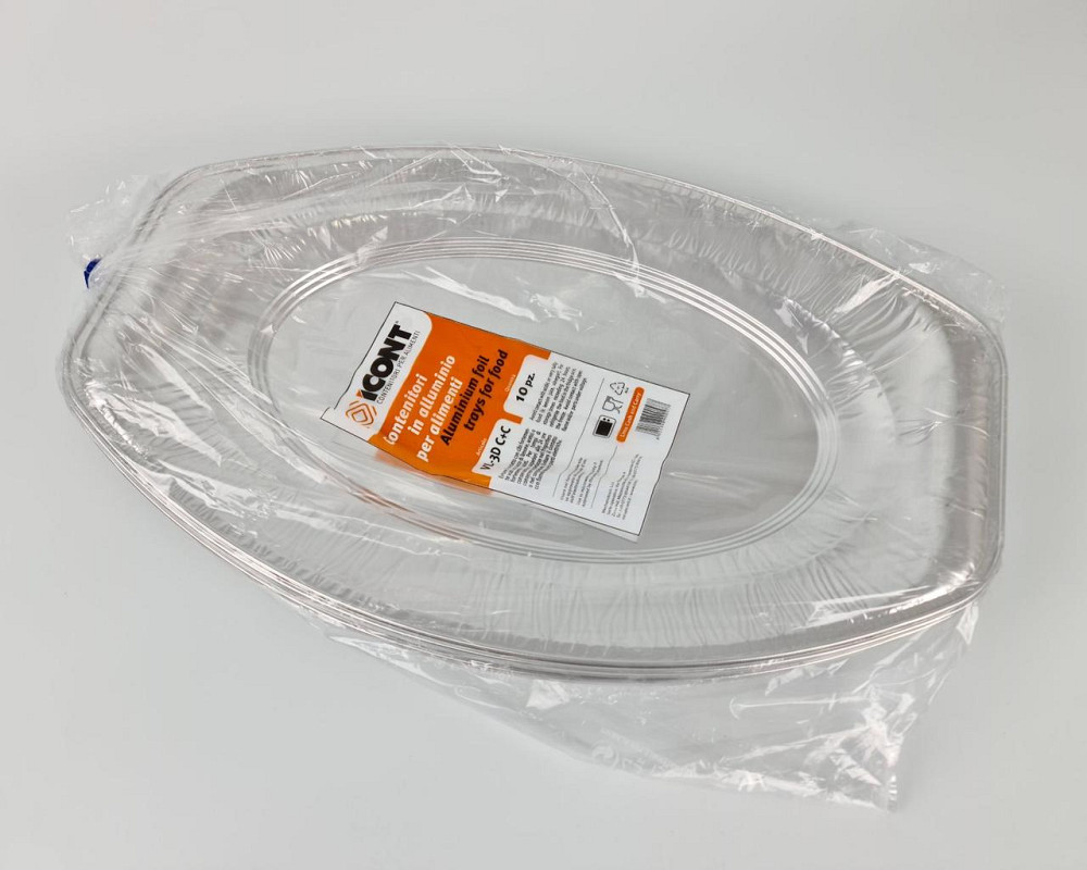 Круглий, пещевой, алюмінієвий піднос 2150мл V55G 10шт (1 пачка) Харків - фото 3