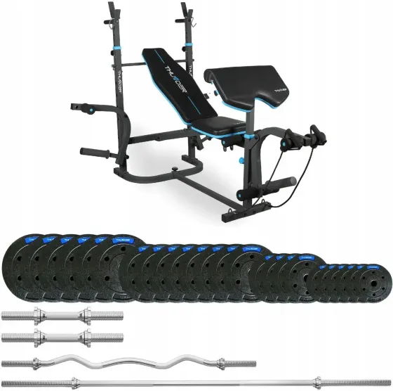 Тренажер Thunder SET-VIGOR-B-LBG-04 Zestaw Kulturystyczny 117,5KG Київ