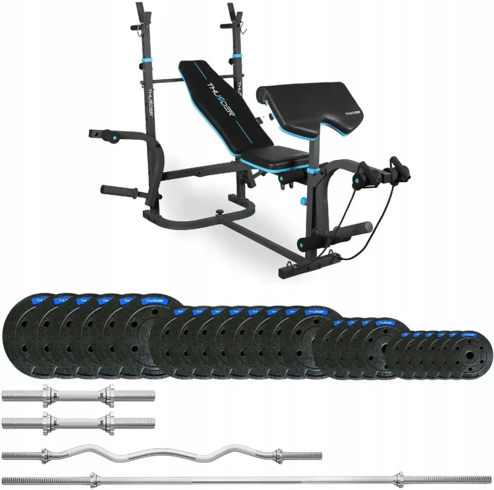 Тренажер Thunder SET-VIGOR-B-LBG-04 Zestaw Kulturystyczny 117,5KG Київ - фото 1