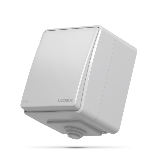 BINERA сірий Вимикач зовнішній 1кл IP65 Videx Житомир - photo 1