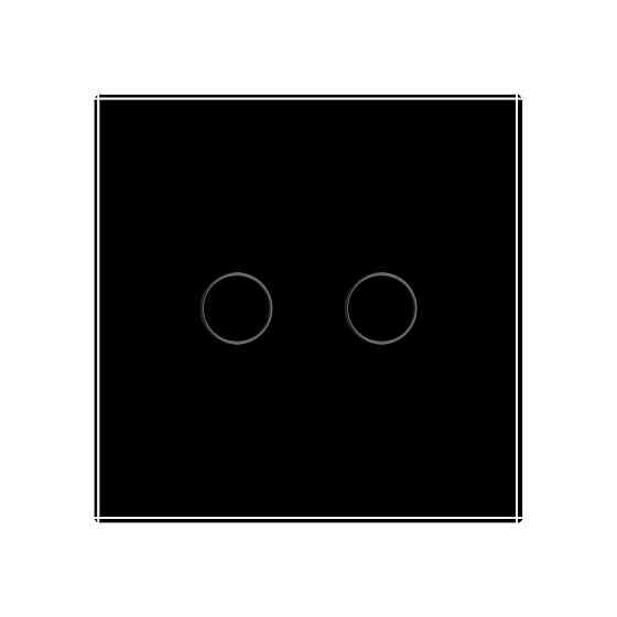 LIVOLO Розумний сенсорний ЕС вимикач 2 сенсори LIVOLO чорний матове скло Коломыя