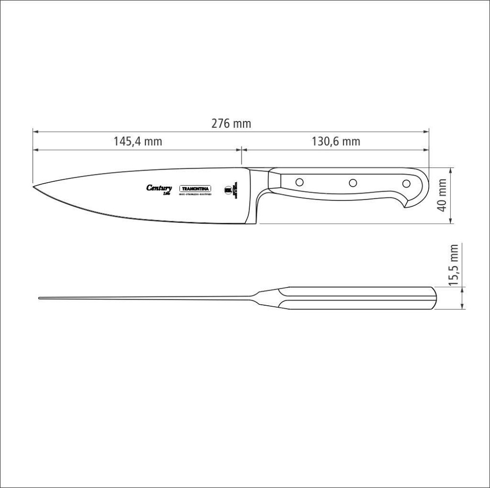 Ніж універсальний Tramontina Century, 152 мм (6721212) Київ - фото 5