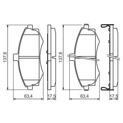 Гальмівні колодки Bosch 0 986 424 810 Вінниця