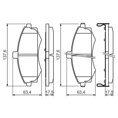 Гальмівні колодки Bosch 0 986 424 810 Вінниця - фото 2