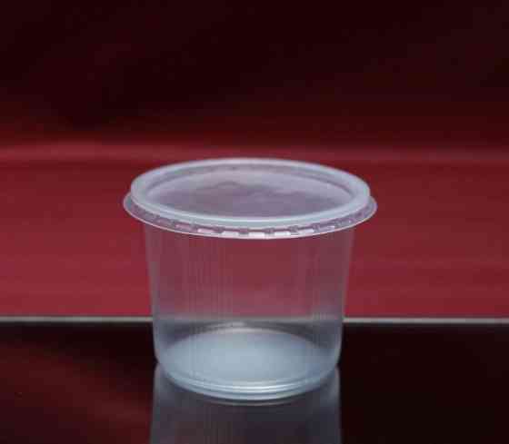 Банка с крышкой 0,5л Одноразовая пластиковая упаковка Флексопринт Павлоград