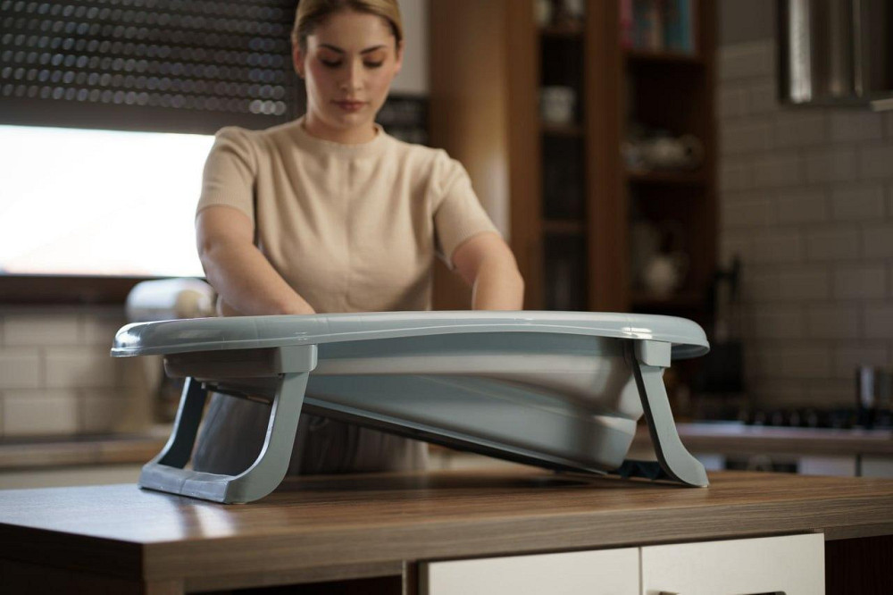 Дитяча складна ванна Foldable Bathtub із термометром Київ - фото 10