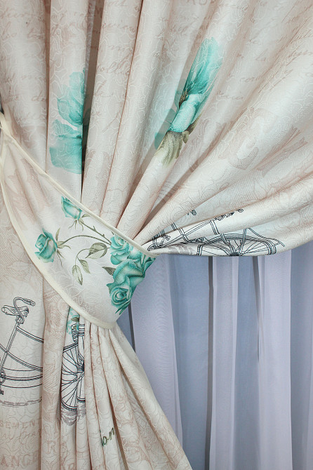 Комплект готових штор VR-Textil Фотоштори № 1327ш Різнобарвний 100х270 см 2 шт (31-716) Київ - фото 5