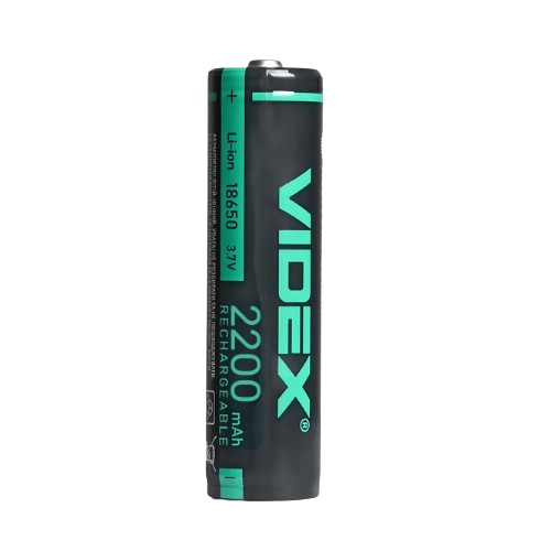 Акумулятор 18650 Li-lon 3,7V 2200mAh захист (бл-1шт) Videx Житомир - фото 2
