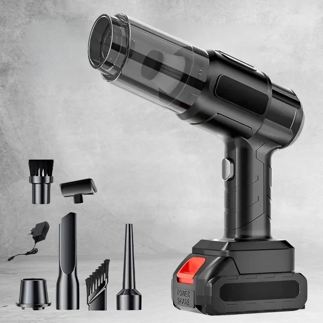 Автомобильный пылесос Vacuum Cleaner ST-6631 с 5 насадками Винница - изображение 10