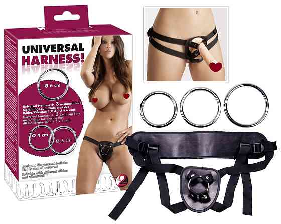 Трусики для страпона - Universal Harness Black Sex Aura Киев