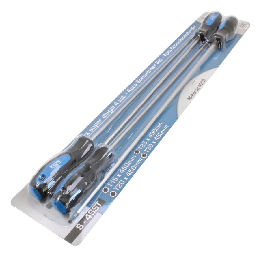 Набір викруток TORX 4 од. Extra довгих L=449 мм SATRA S-4SST Чернігів - фото 3