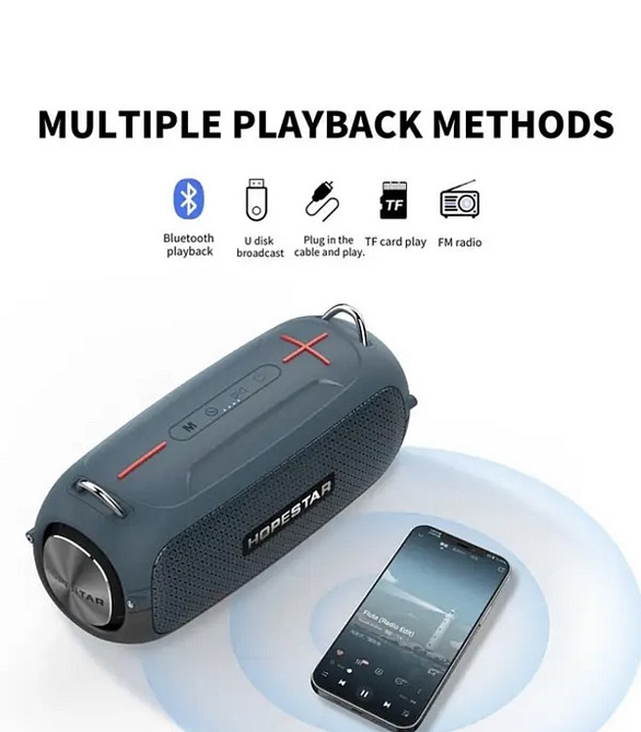 Мінідинамік Bluetooth HOPESTAR A41 6922 (20 шт) Одеса - фото 2
