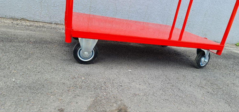 Тележка платформенная грузовая Красный 1090х750 Тележка грузовая с бортами Складская тележка Белая Церковь - изображение 8