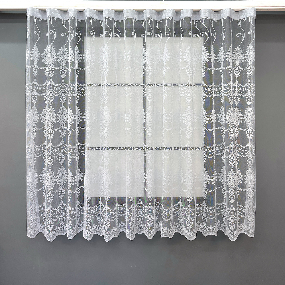 Тюль VR-Textil 731т Жакард Білий 300х160 см (40-447) Київ - фото 1