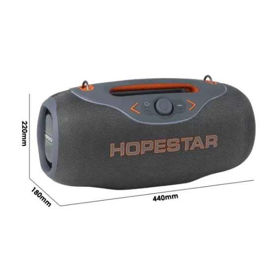 Портативна колонка Hopestar A6 CLUB Bluetooth 5.3, TWS, IPX6, RGB, 24000мА·год, з мікрофоном, сірий Одеса