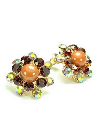 Серьги гвоздики СГ1550-4-4-1 Киев