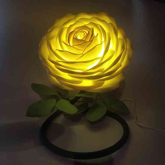 Світильник-нічник "Лімонна троянда" Дніпро