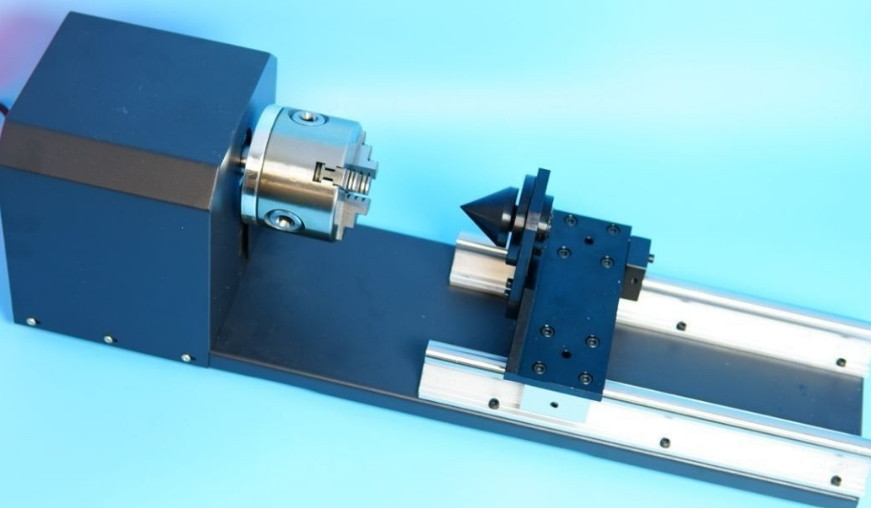 Трехкулачковый поворотный патрон для лазерной гравировки круглых предметов. Харьков - изображение 7