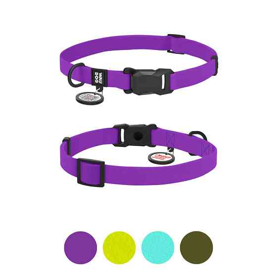 Нашийник для собак водостійкий WAUDOG Magnetc QR паспортом, магнітна пряжка-фастекс, S, Ш 15 мм Коломыя