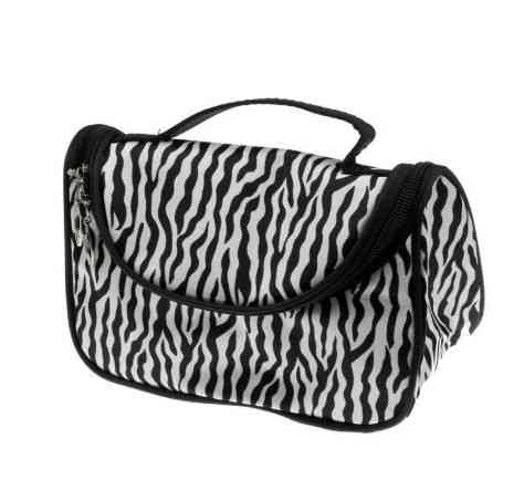 Косметичка женская Зебра 12 см на 10 см на 20см черно-белый Киев