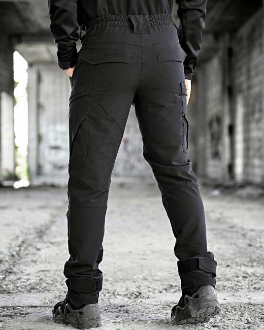 Эластичные тактические  брюки Patriot  black (люкс) ВТ5975 Одесса - изображение 11