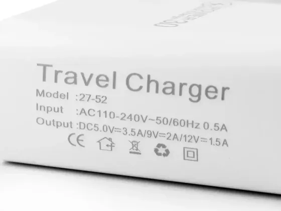 Зарядний пристрій 220В 3,5А QC3.0 USBx5 Travel Charger 27-2 Київ