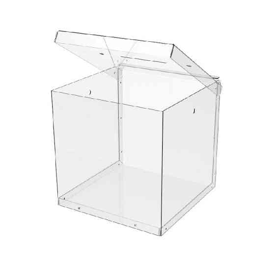 Скринька для пожертвувань EKOSTAR 200х200х200 ПЕТ 1.5 мм Київ