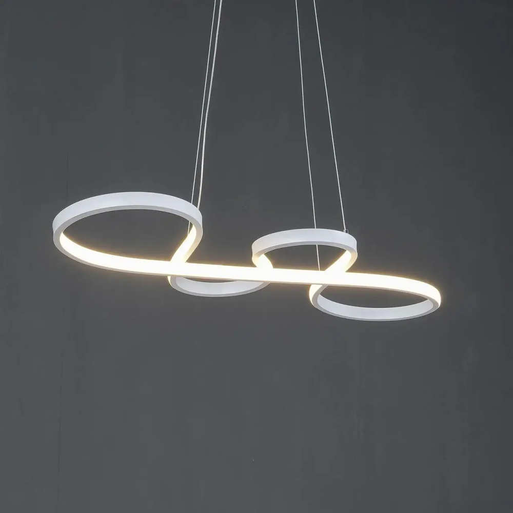 Світлодіодна люстра Світлова Симфонія PJ805W 75х33см (Біла) Вінниця - фото 5