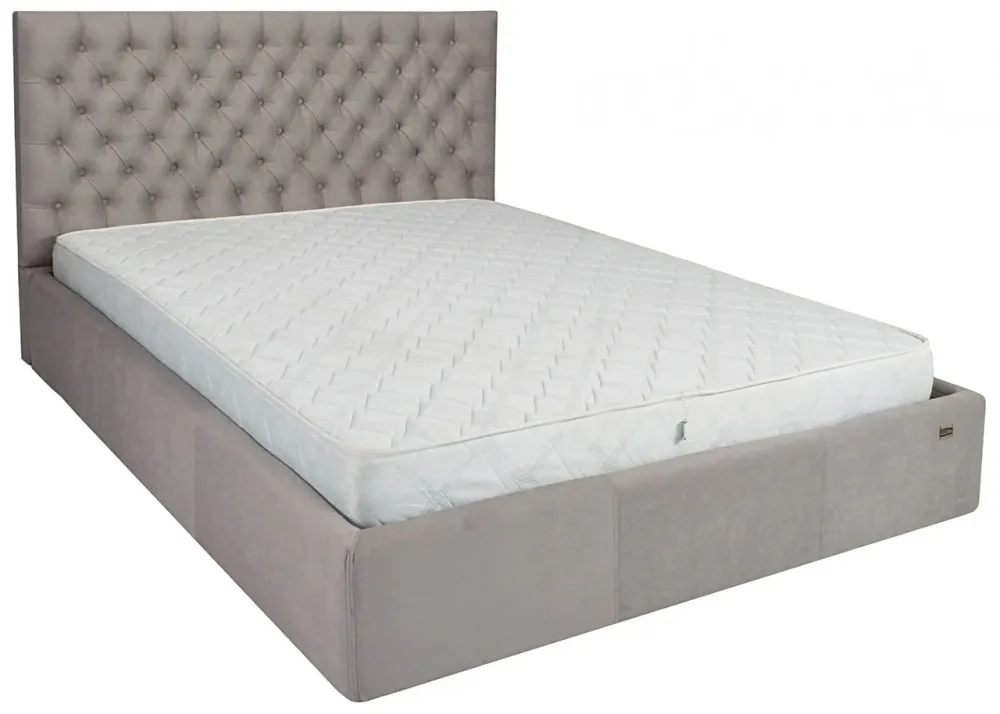 Кровать Двуспальная Cambridge VIP 180 х 190 см Amore 31 С дополнительной металлической цельносварной рамой Серый Днепр - изображение 11