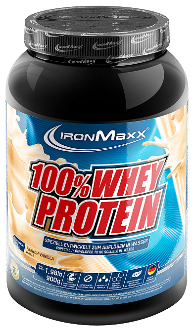 Протеїн Ironmaxx 100% Whey Protein 900 g (French vanilla) Луцьк - фото 1