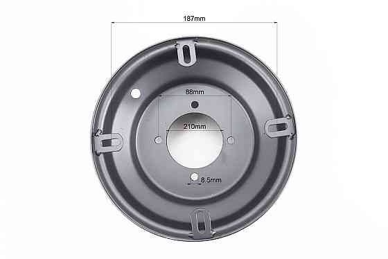 Диск сталевий 8*5 d=66; 4відп.*88mm, чорний Киев
