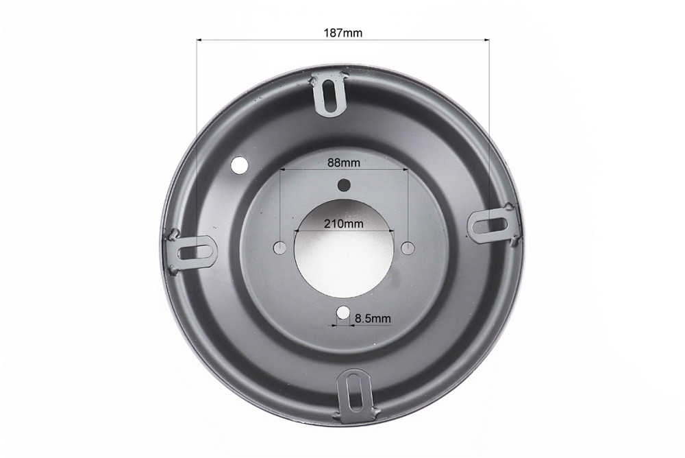Диск сталевий 8*5 d=66; 4відп.*88mm, чорний Киев - изображение 3