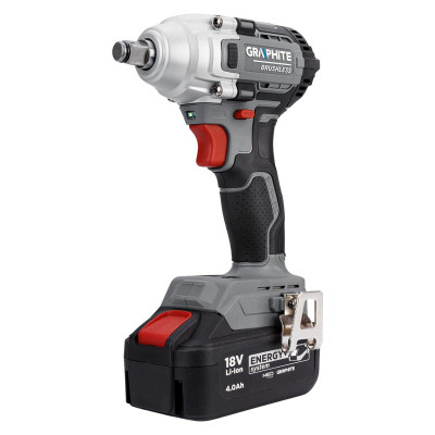 Гайковерт Graphite Energy+ 18V, безщітковий, 2600об/хв, 330Нм, 1/2&quot;, 0.9кг (без АКБ та ЗП) (58G028-1) Вінниця - фото 2