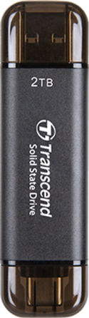 SSD накопитель Transcend ESD310C 2TB, USB Type C/A Gray (TS2TESD310C) (6900652) Киев