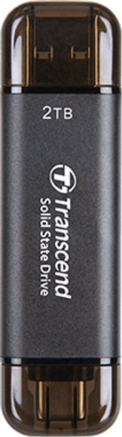 SSD накопитель Transcend ESD310C 2TB, USB Type C/A Gray (TS2TESD310C) (6900652) Киев - изображение 1