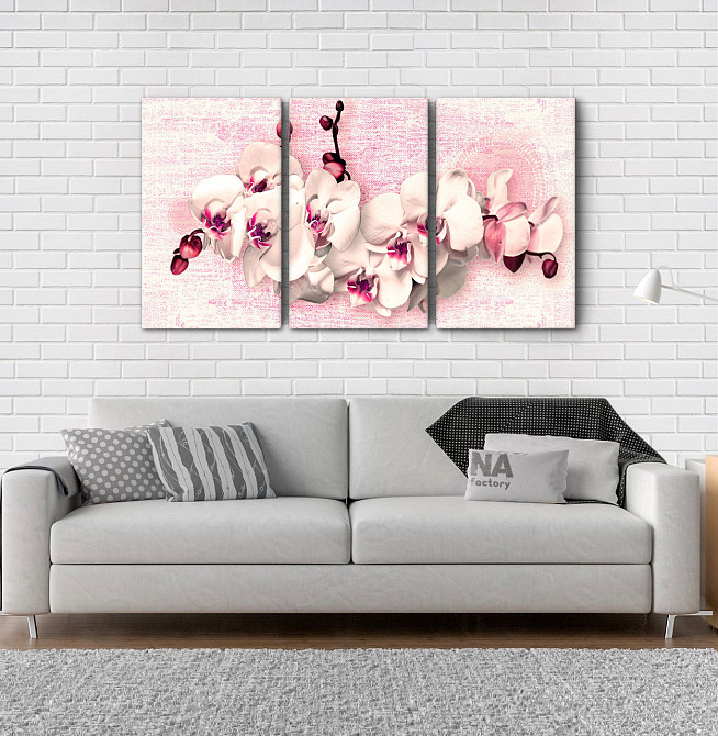 Модульна картина Абстракція Квіти (53х100см) Аrt-222_3А Київ - фото 2