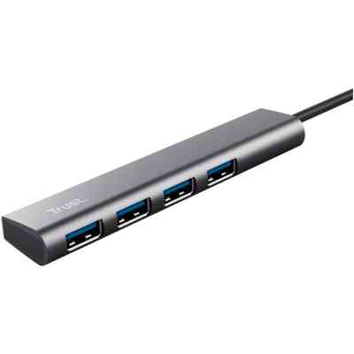 Концентратор Halyx Type-C to 4-Port USB-A 3.2 Grey Trust (24948_TRUST) Вінниця