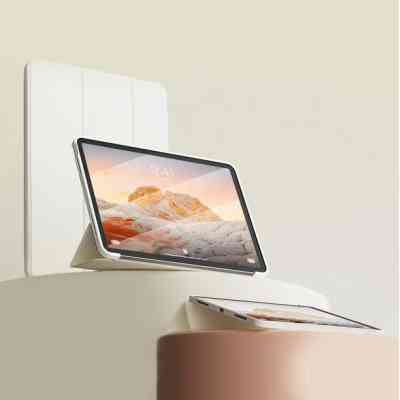 Чехол для планшета BeCover Tri Fold Soft TPU Silicone BeCover Apple iPad Air (4/5) 2020/2022 10.9" Beige (711734) Винница