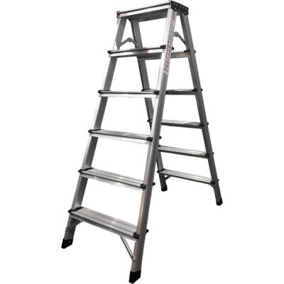 Драбина GTM cтрем`янка 6сх. верхня сходинка 1,18м, двостороння (KMH1206) Вінниця - фото 1