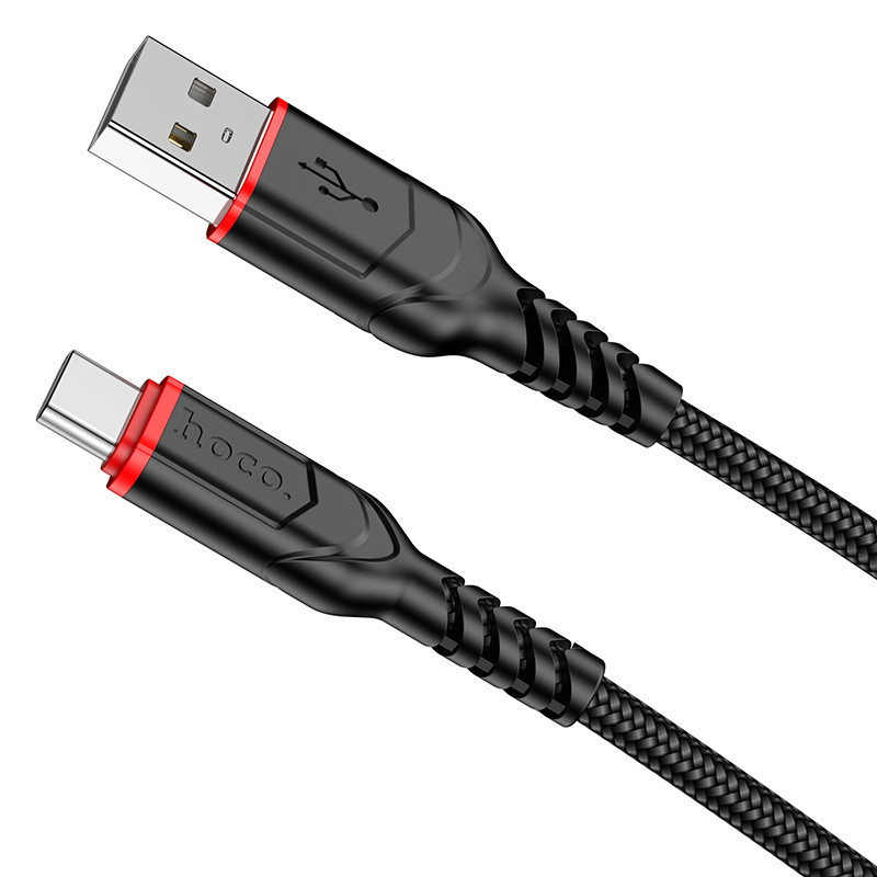 Кабель Hoco X59 Victory charging data cable Type-C(L=2M) Black Одеса - фото 1