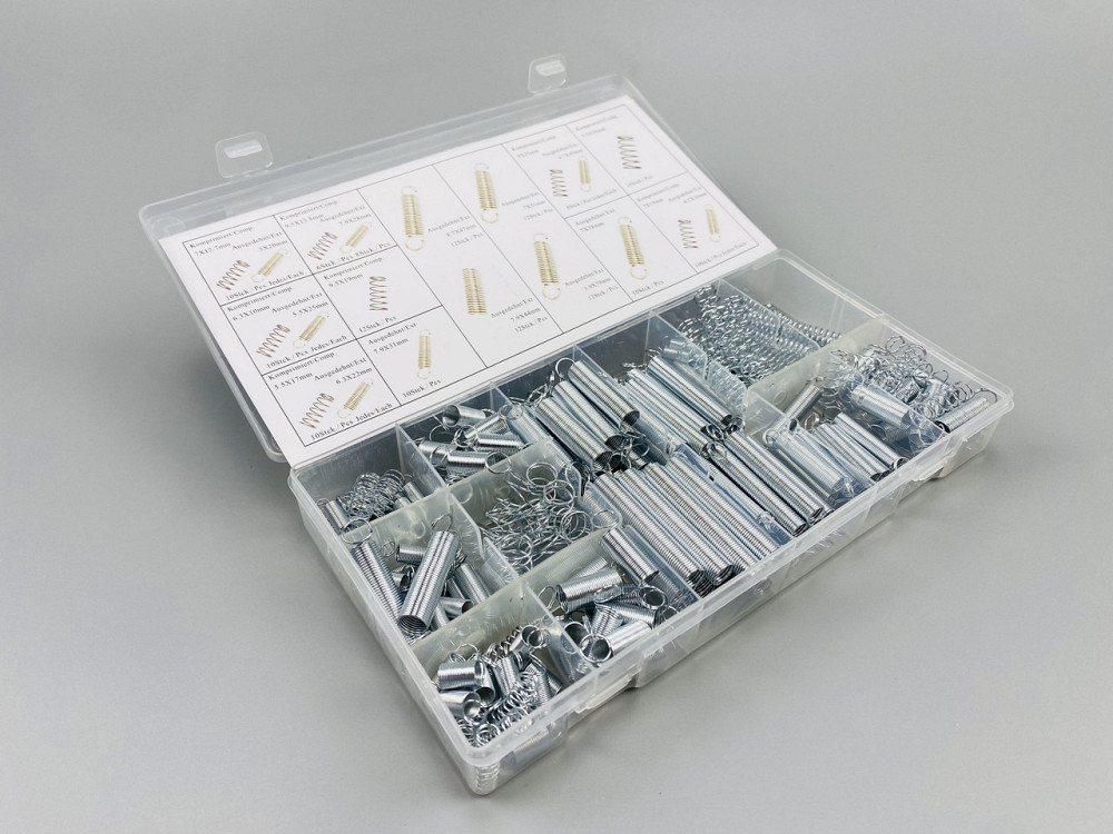 Пружинний комплект оцинковані подовжувачі та компресійна промислова пружина 16 видів 200 шт у коробці Мукачево - фото 6