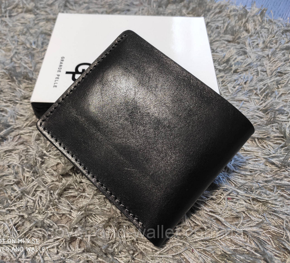 Стильный кожаный кошелек ручной роботы на магнитах Grande Pelle Киев - изображение 3