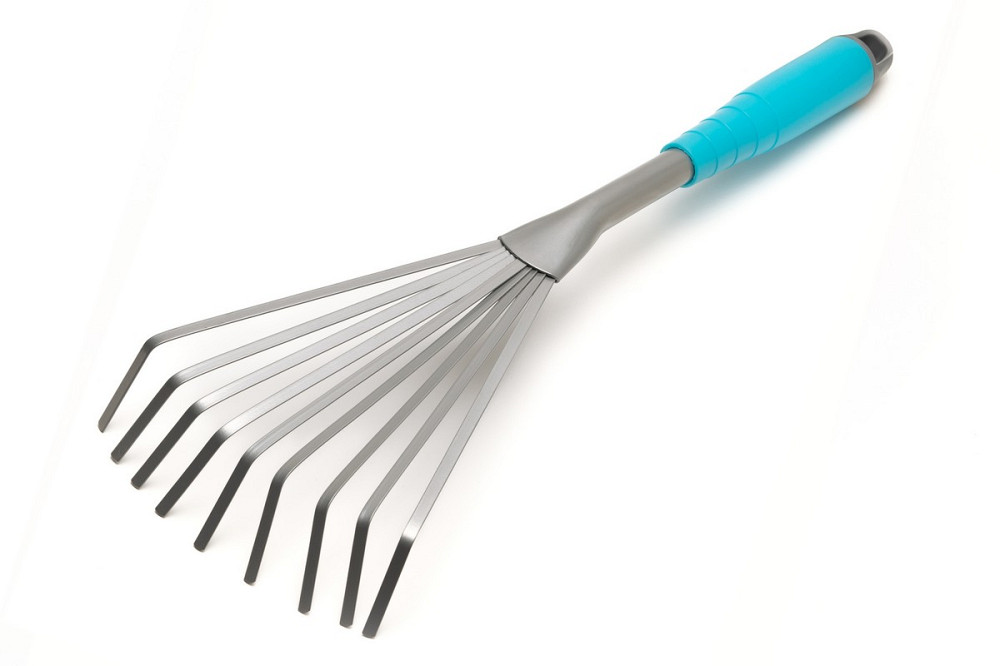 Граблі садові віялові MASTERTOOL 9 зубів 400×135 мм з пластиковою ручкою 14-6184 Коломия - фото 3