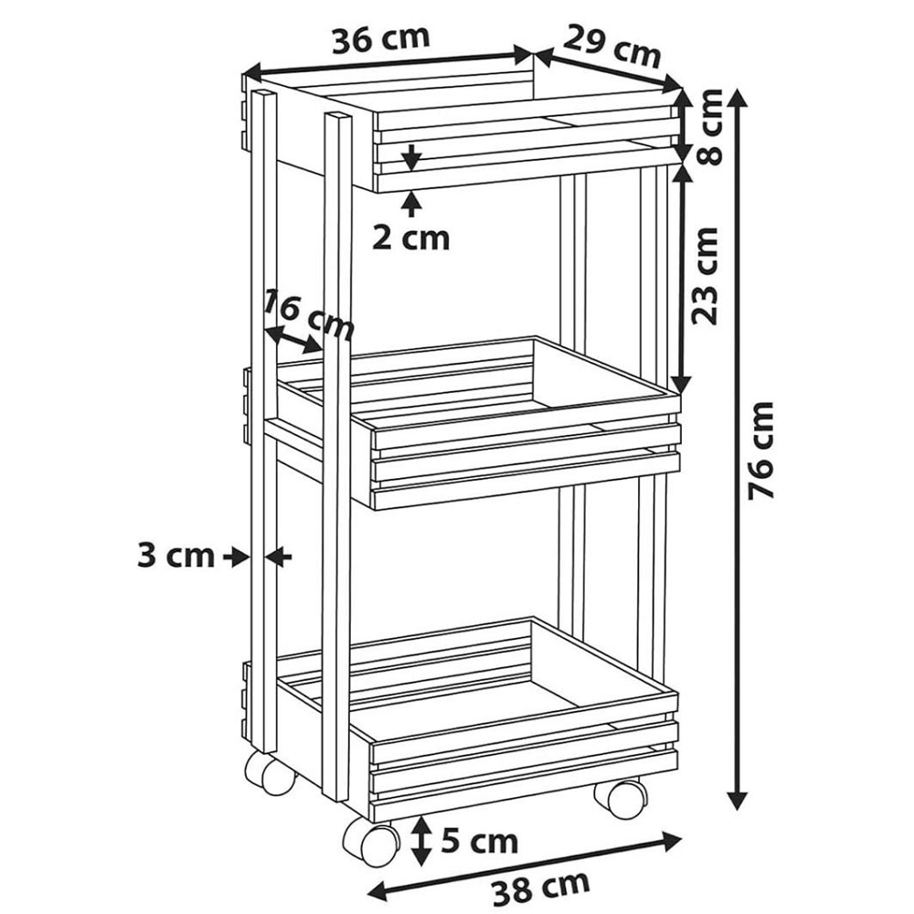 Этажерка для ванной на колёсиках 