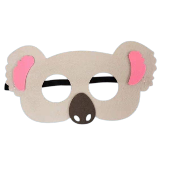 Дитяча маска з фетру Коала one size різнобарвний Київ