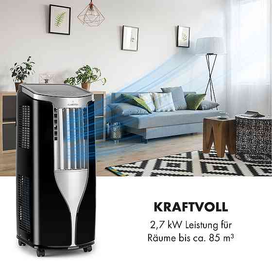 Новый мобильный кондиционер Breeze 9 4-в-1 9000 BTU / 2,6 кВт EEK A Напольные ролики Функция таймера Ровно