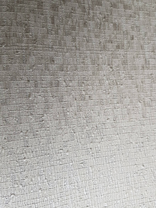 Шпалери вінілові на флізелін Marburg Loft 59349 однотонні кави з молоком структурних з срібною прожилкою Київ - фото 2