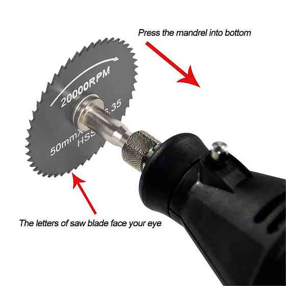 Набор дисковых пил 8 шт с держателями для дремеля Киев